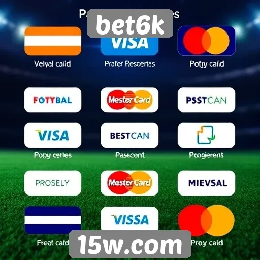 Métodos de pagamento disponíveis no bet6k